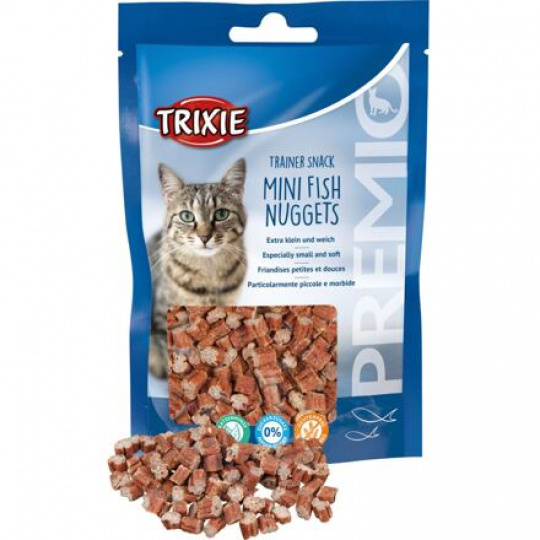 Trainer Snack MINI NUGGETS s tuniakom, kuracím a catnipom 50g