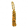 Bavlnený uzlovaný pešek 33 cm, neon oranžová/čierna/žltá, HipHop Dog ROPE