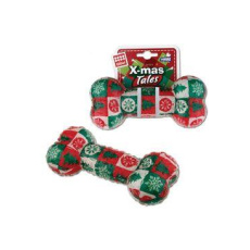 VÁNOČNÍ Hračka pes GiGwi Kost 16x7cm VÁNOČNÍ Hračka pes GiGwi Kost 16x7cm