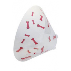 Ochranný golier BUSTER plastový Bone červený 25cm