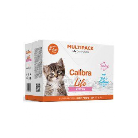 Calibra Cat Life kapsička Kitten Multipack 12x85g