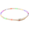 Flash USB svítící silikonový obojek, XS-XL: 70 cm / 10 mm, multicolor (RP 2,10 Kč)