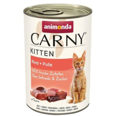 ANIMONDA konzerva CARNY Kitten - hovězí + krůta  400g