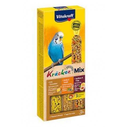 Vitakraft Bird Kräcker Andulka vajce/marhuľa/sezam. tyč 3ks