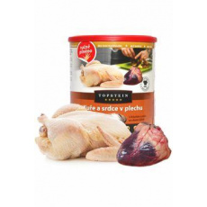 Topstein Kurča a srdcia v plechu 800g