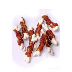 Pochúťka Kalciová kosť obalená kačacím mäsom 100g Pochúťka Kalciová kosť obalená kačacím mäsom 100g