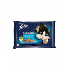 Nestlé FELIX Fantastic cat Multipack výber z rýb želé kapsička 4x85 g Nestlé FELIX Fantastic cat Multipack výber z rýb želé kapsička 4x85 g