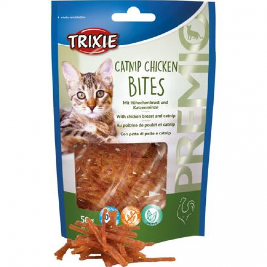 Premio CATNIP CHICKEN BITES kuracie kúsky s catnipom 50 g