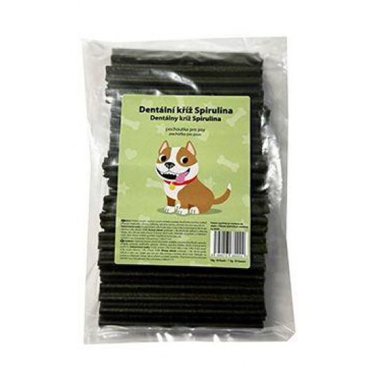 Pochúťka Dentálny kríž Spirulina 50ks