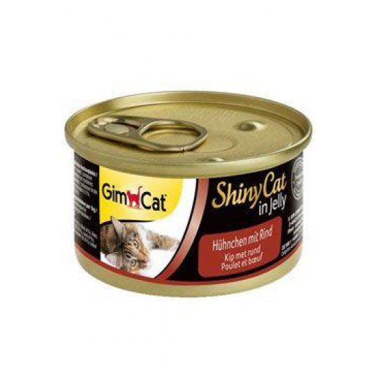 Gimpet kočka konz. ShinyCat kuře s hovězím 70g