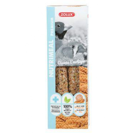 Pochúťka NUTRIMEAL STICK vtáky žlté proso 110g Zolux