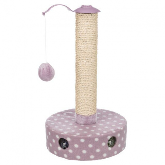 JUNIOR škrabadlo pre mačiatka o 26 cm/ 47 cm, fleece/sisal, svetlá lila