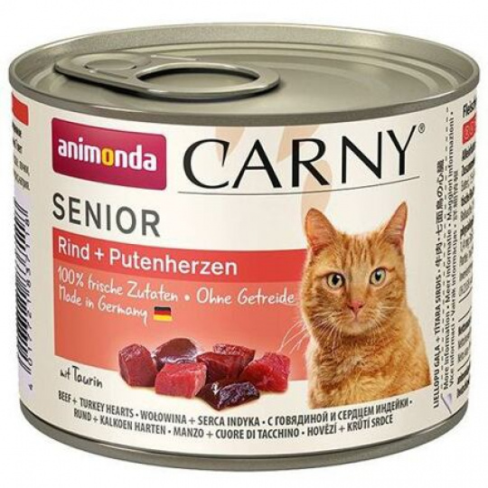 ANIMONDA konzerva CARNY Senior - hovädzie, morčacie srdce 200g