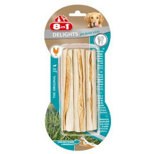 Pochúťka 8in1 Pro Dental Sticks 3ks