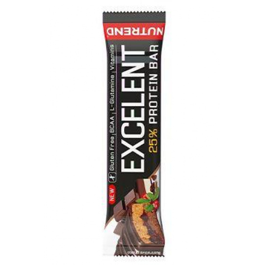 Nutrend Excelent Protein Bar Double čok+nug s brusnicami.85g