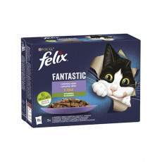 Nestlé FELIX Fantastic cat Multipack výber so zeleninou želé kapsička 12x85 g Nestlé FELIX Fantastic cat Multipack výber so zeleninou želé kapsička 12x85 g