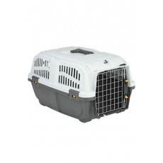 Transportná prepravka SKUDO 2, XS-S, 35x36x55 cm, tmavosivá/piesková (max. 18 kg)