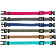 Balení nylon.rozeznávacích obojků pro štěňata M-L 22-35cm/10mm,fuchs,šedá,mod,khaki,korál,tyrkys Balení nylon.rozeznávacích obojků pro štěňata M-L 22-35cm/10mm,fuchs,šedá,mod,khaki,korál,tyrkys