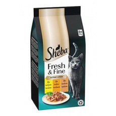Sheba kapsička Fresh&Fine mix kura, morka, kačica 6x50g