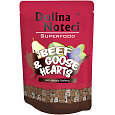 DOLINA NOTECI SUPERFOODS hovädzie a husacie srdiečka kapsička pre psy 300 g