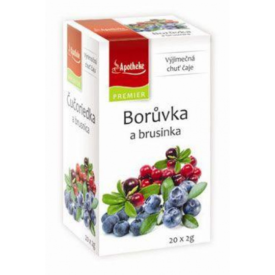 Čaj Apotheke Čučoriedka a brusnica 20x2g