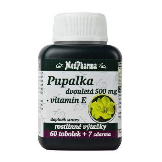 Pupalka dvouletá + vit.E  60+7tbl zdarma MedPharma