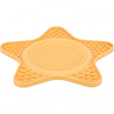Lick´n´Snack HVIEZDA - podložka na pomalé kŕmenie, 23,5 cm, silikón, žltá Lick´n´Snack HVIEZDA - podložka na pomalé kŕmenie, 23,5 cm, silikón, žltá