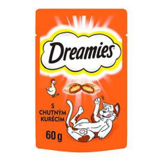 Dreamies maškrta pre mačky s kuracím 60g