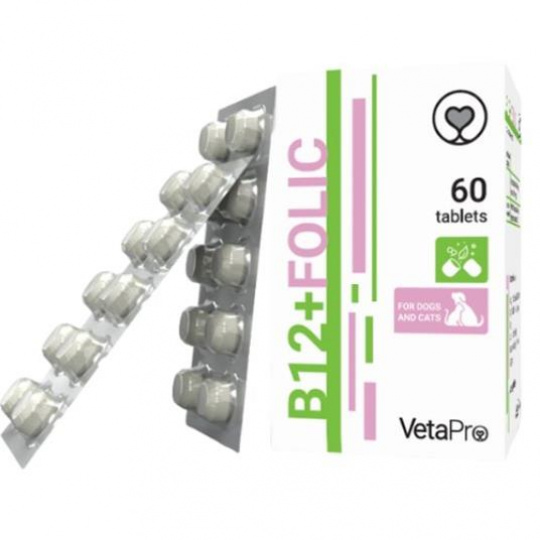VetaPro B12 + Folic 60 tbl. VetaPro B12 + Folic 60 tbl.