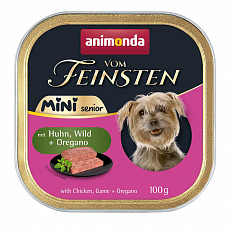 ANIMONDA paštéta Vom Feinsten MINI Senior - kuracie, divina, oregano pre psy 100 g