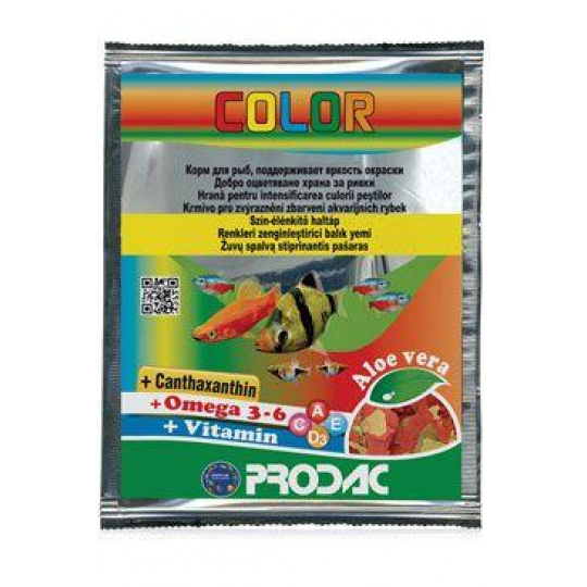 Krmivo pre ryby Prodac Color 12g