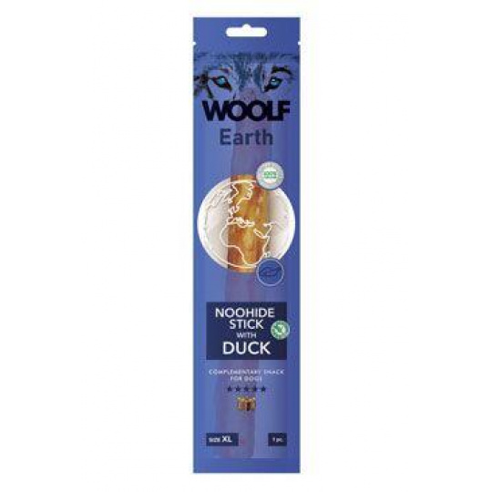 WOOLF Earth poh. NooHide XL Stick with Duck 85g