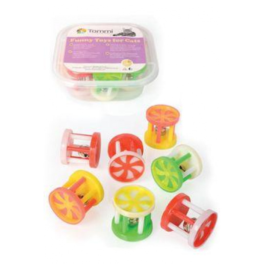 Hračka BOX Valec s rolničkou 4cm/7ks