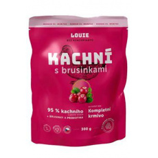 Louie Dog kapsa Kačacia s brusnicami 300g Louie Dog kapsa Kačacia s brusnicami 300g