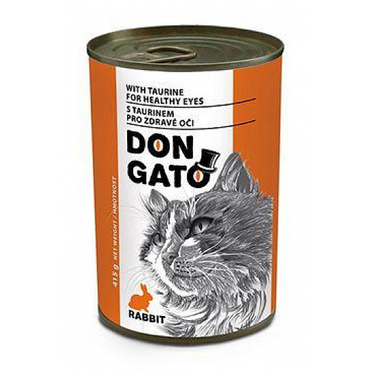 Don Gato cat konz. králičí 415g Don Gato cat konz. králičí 415g