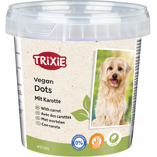 Vegan Dots, měkké mini válečky s mrkví, 200 g Vegan Dots, měkké mini válečky s mrkví, 200 g