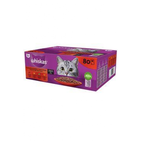 Whiskas kapsa Core klas.výběr ve šťávě 80x85g Whiskas kapsa Core klas.výběr ve šťávě 80x85g