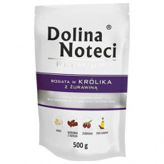 DOLINA NOTECI PREMIUM králik s brusnicami kapsička pre psy 500 g DOLINA NOTECI PREMIUM králik s brusnicami kapsička pre psy 500 g