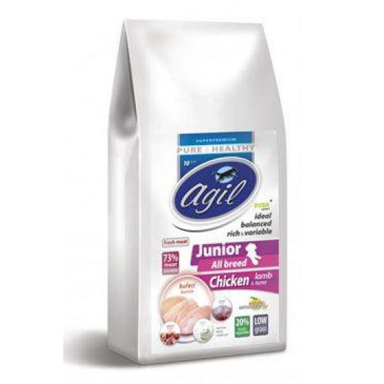 Agil Junior All Breed Low Grain Chicken&Lamb&Tuna 2kg