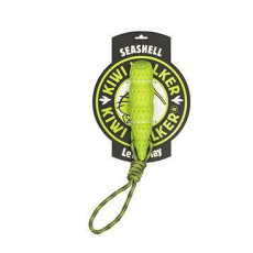 Hračka pes SEASHELL MAXI, plávajúca z TPR zelená Kiwi