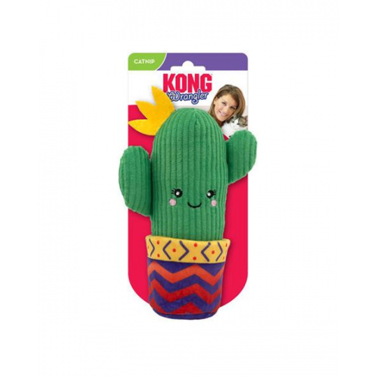 Hračka Kong Cat Kaktus Wrangler s kvetináčom, zelená, polyester Hračka Kong Cat Kaktus Wrangler s kvetináčom, zelená, polyester