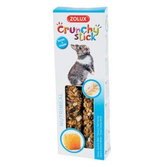 Pochúťka CRUNCHY STICK králik ovos/med Zolux