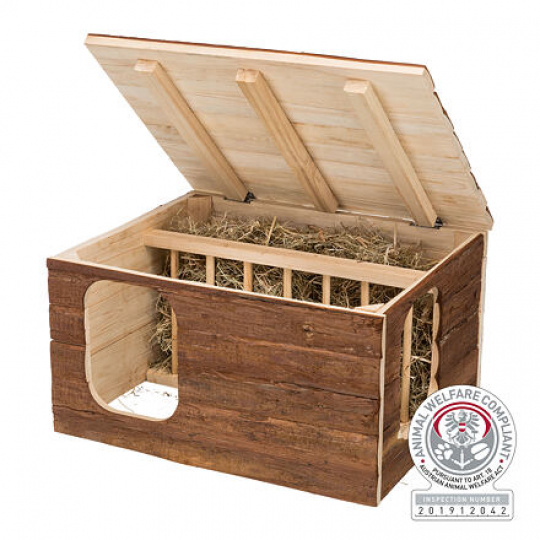 Natural Living prírodné dre. domček HILKE s jasličkami 40x23x32 cm Natural Living prírodné dre. domček HILKE s jasličkami 40x23x32 cm