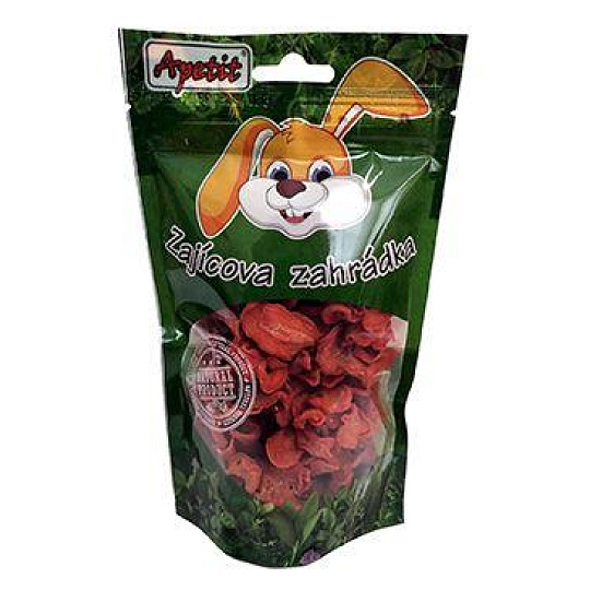 Apetit zajacova záhradka Mrkva sušená, disk 120g Apetit zajacova záhradka Mrkva sušená, disk 120g