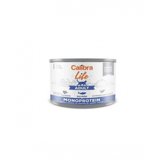 Calibra KONZERVA cat Life Adult salmon 6 x 200 g Calibra KONZERVA cat Life Adult salmon 6 x 200 g