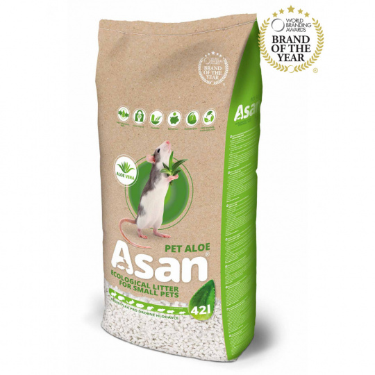 ASAN Pet Aloe Podstielka hlodavce a králiky 42l