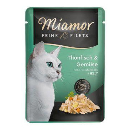 Miamor Cat Filet kapsička tuniak+zelenina v želé 100g
