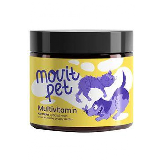 MOVit PET Multivitamin, s příchutí masa 100tbl MOVit PET Multivitamin, s příchutí masa 100tbl
