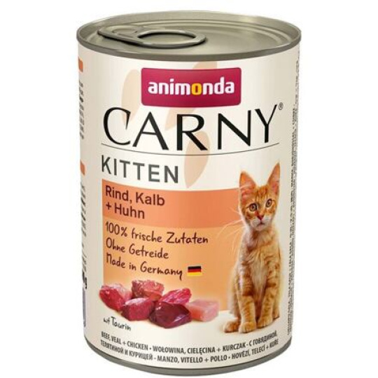 ANIMONDA konzerva CARNY Kitten - telecí + kuřecí + krůta  400g