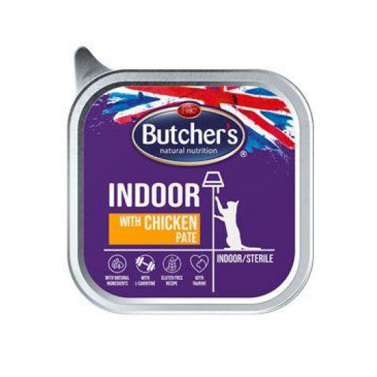 Butcher's Cat Indoor s kuracím vanička 100g Butcher's Cat Indoor s kuracím vanička 100g